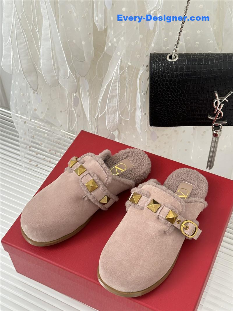 Va1e*ntin0 retro style rivets wool half mop