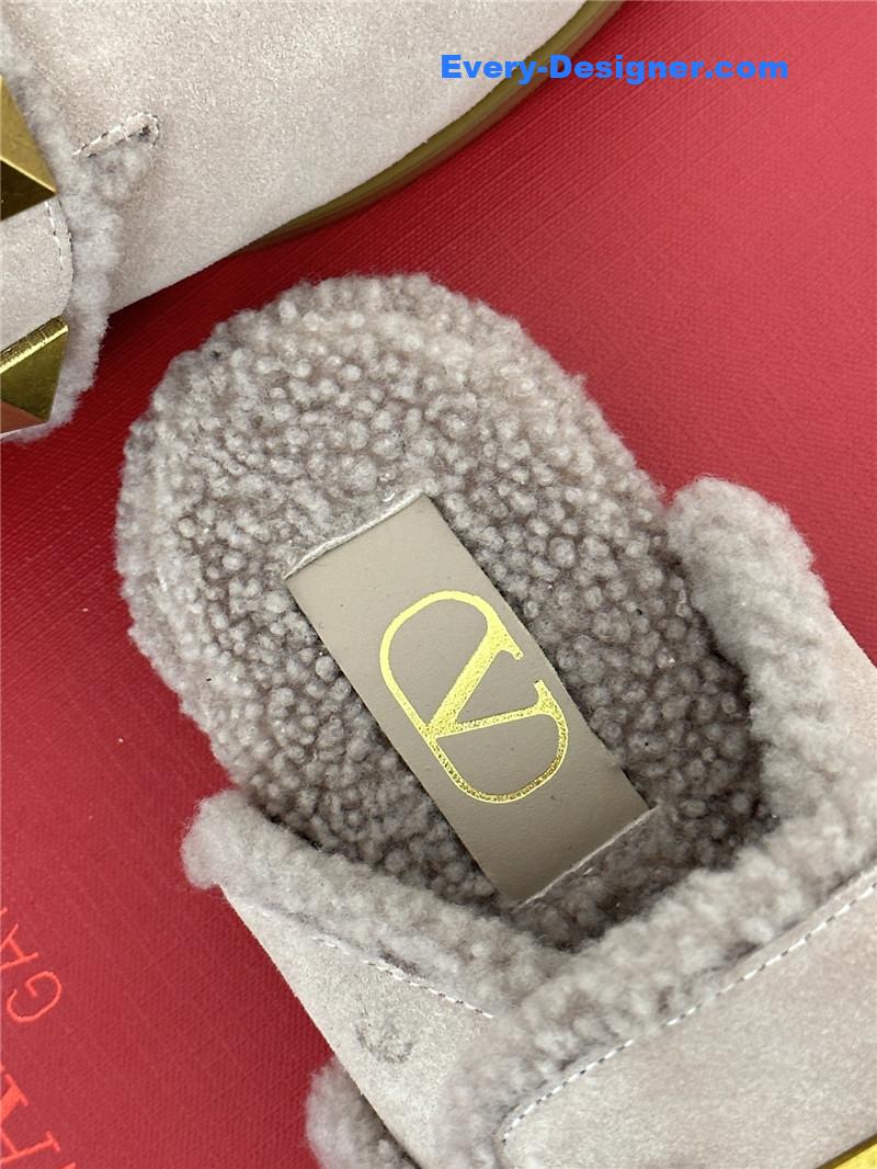 Va1e*ntin0 retro style rivets wool half mop