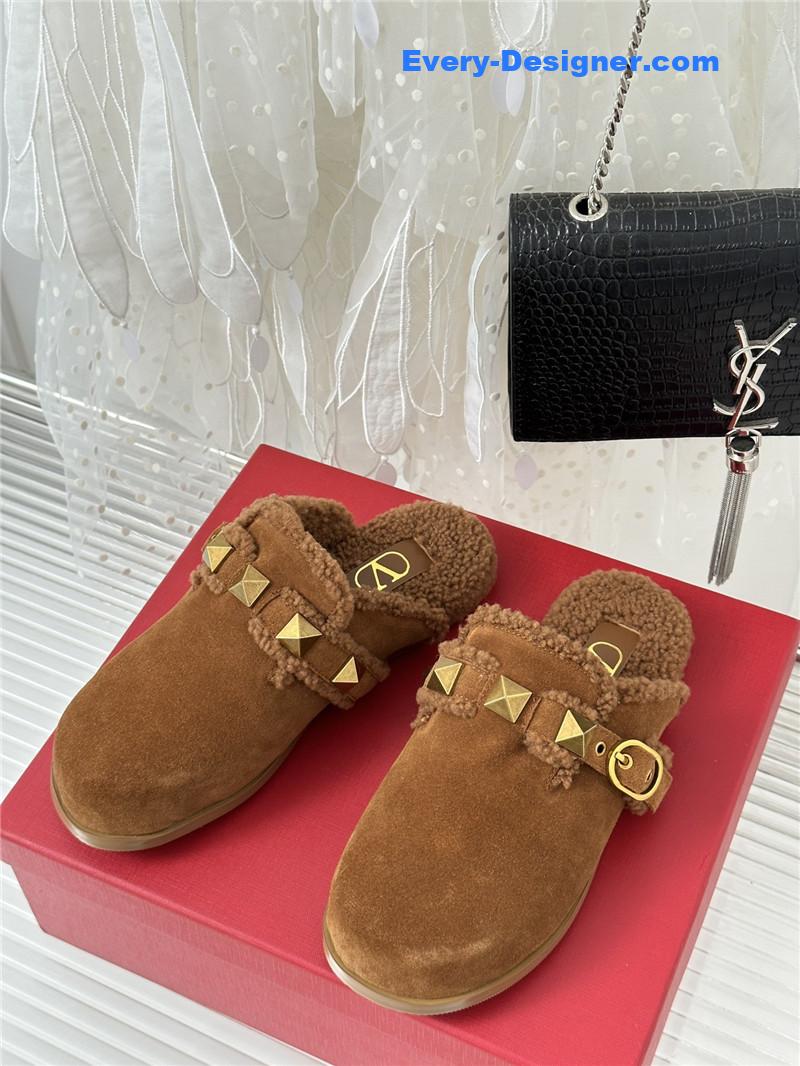 Va1e*ntin0 retro style rivets wool half mop