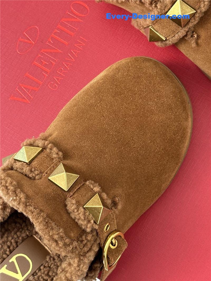 Va1e*ntin0 retro style rivets wool half mop