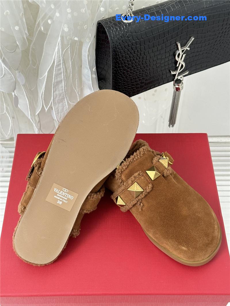 Va1e*ntin0 retro style rivets wool half mop