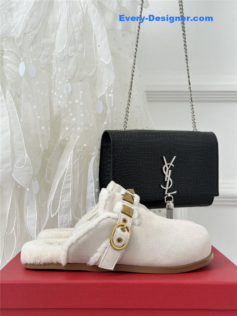 Va1e*ntin0 retro style rivets wool half mop