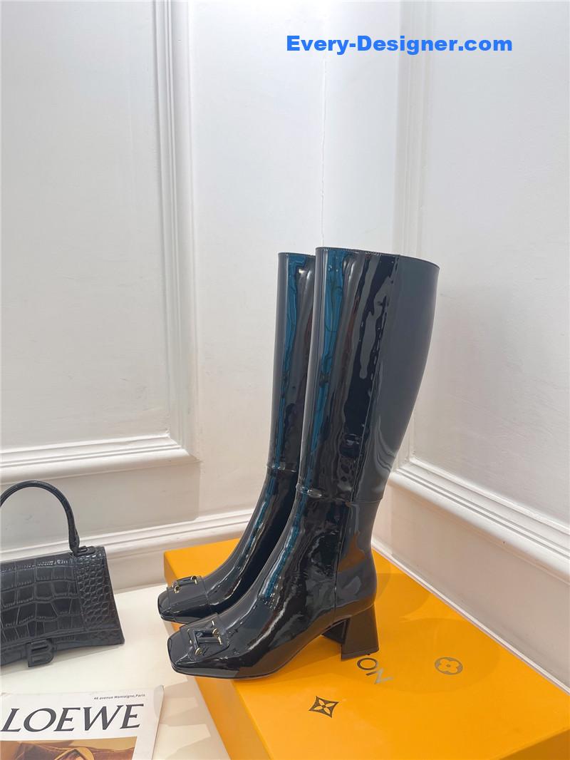 l0vis Vvtt0n lv new v-shaped chunky heel boots