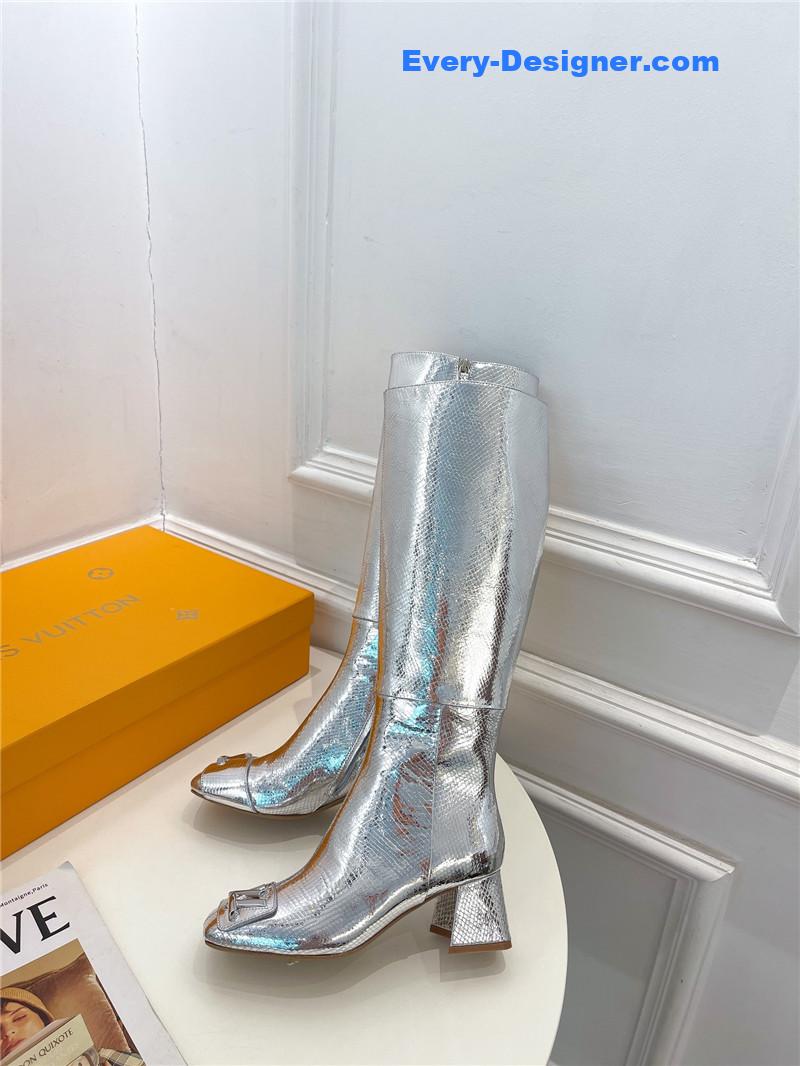 l0vis Vvtt0n lv new v-shaped chunky heel boots