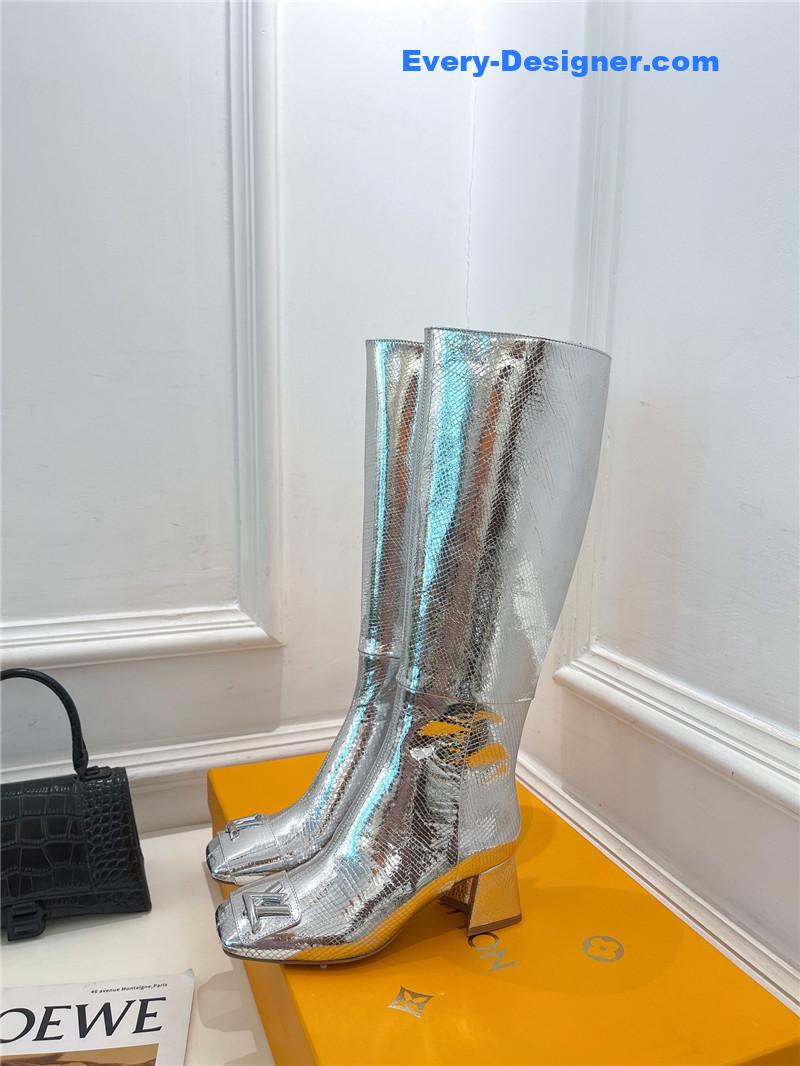 l0vis Vvtt0n lv new v-shaped chunky heel boots