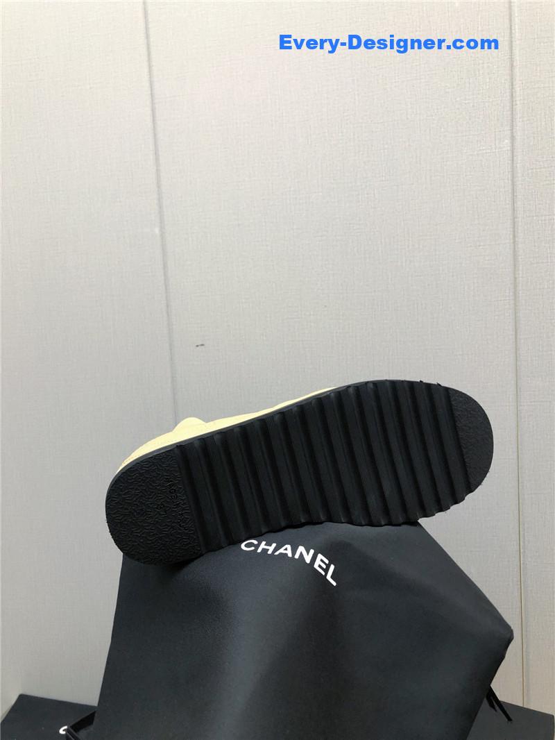 CC new rhombus thick-soled elastic ankle boots