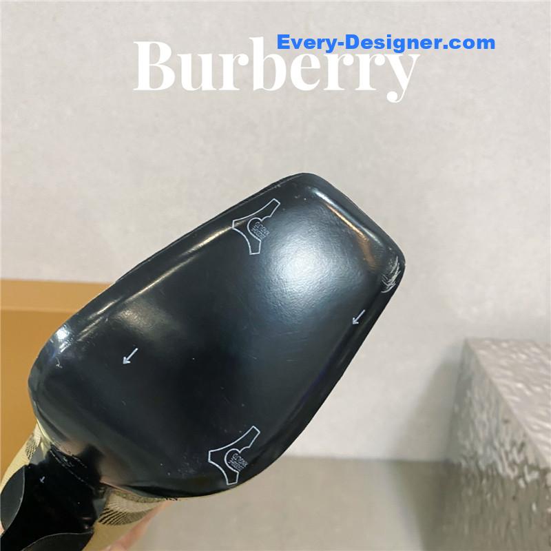 Bv*b*rry classic check high-heeled sock boots