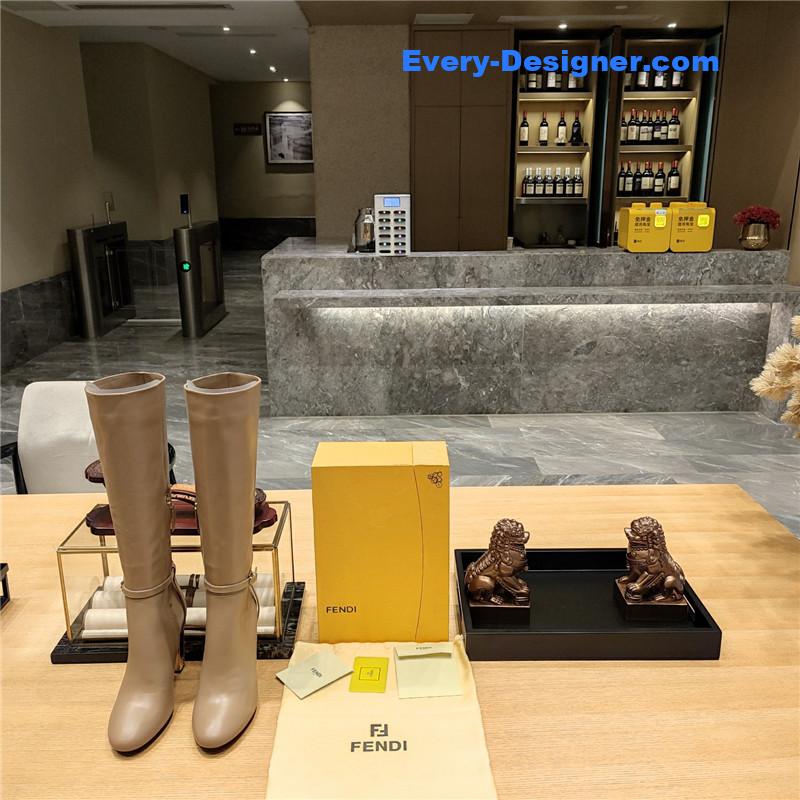 F**di electroplated high heel boots