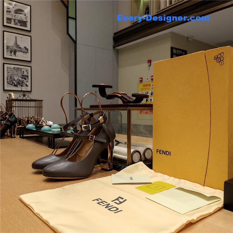 F**di electroplated high heel sandals