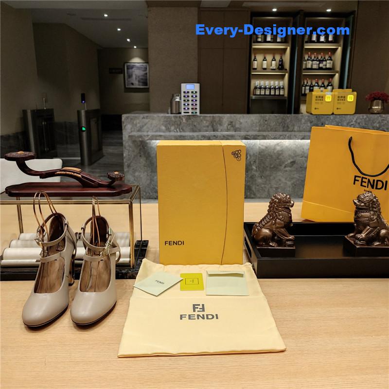 F**di electroplated high heel sandals