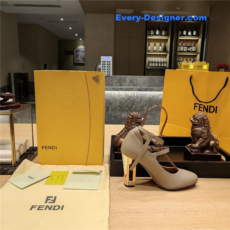 F**di electroplated high heel sandals