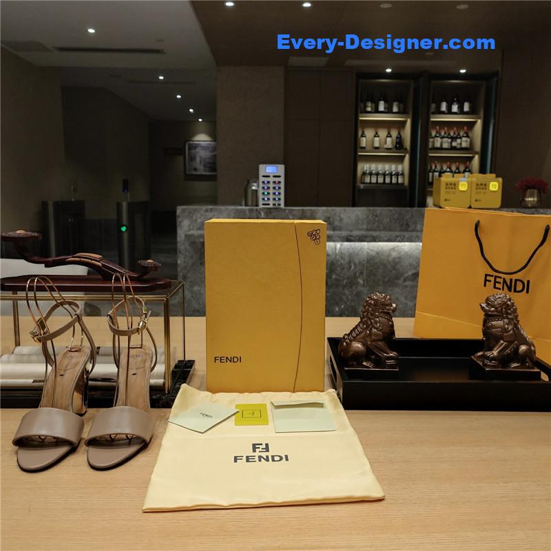 F**di electroplated high heel sandals