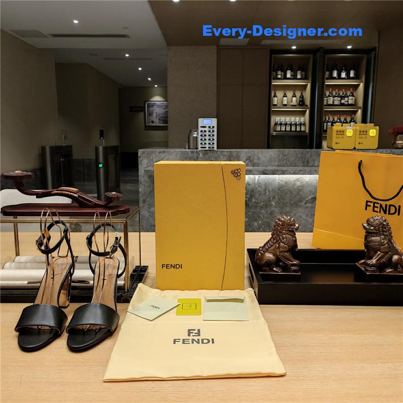 F**di electroplated high heel sandals