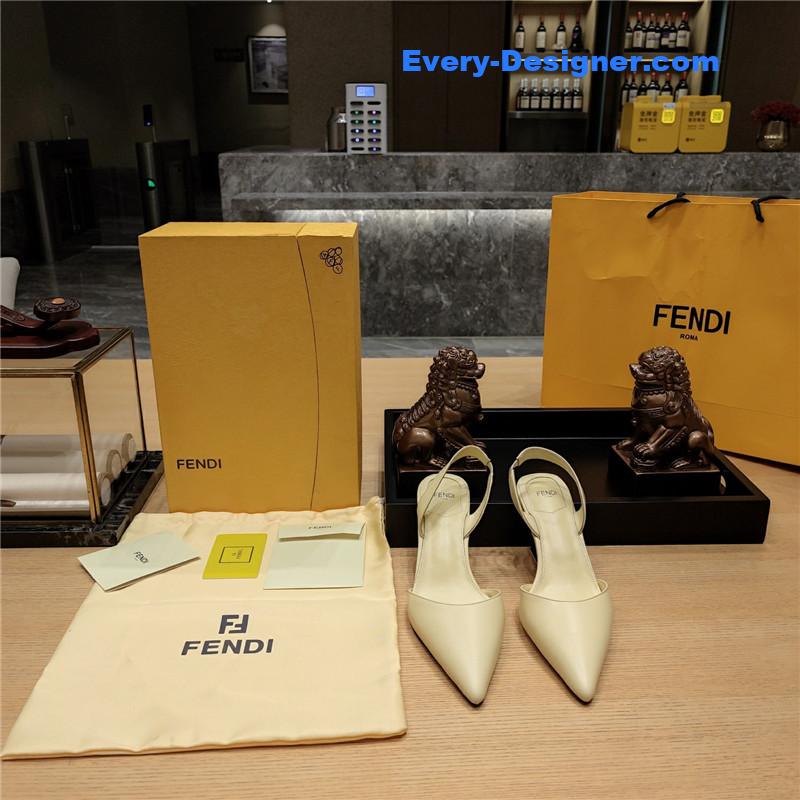 F**di back strap toe high heels