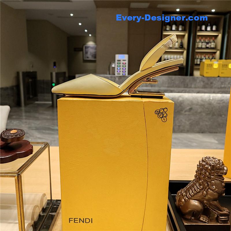 F**di back strap toe high heels