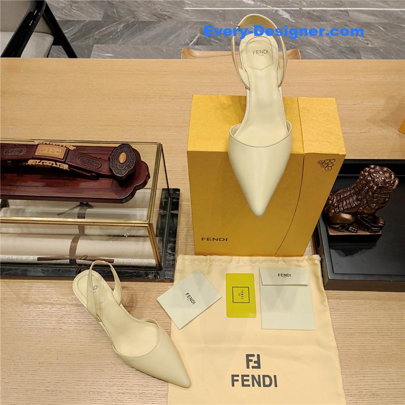 F**di back strap toe high heels