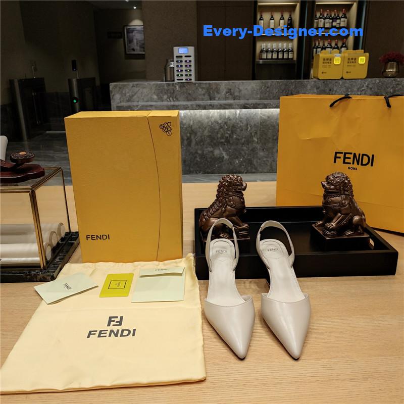 F**di back strap toe high heels