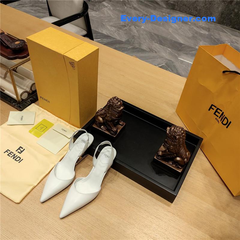 F**di back strap toe high heels