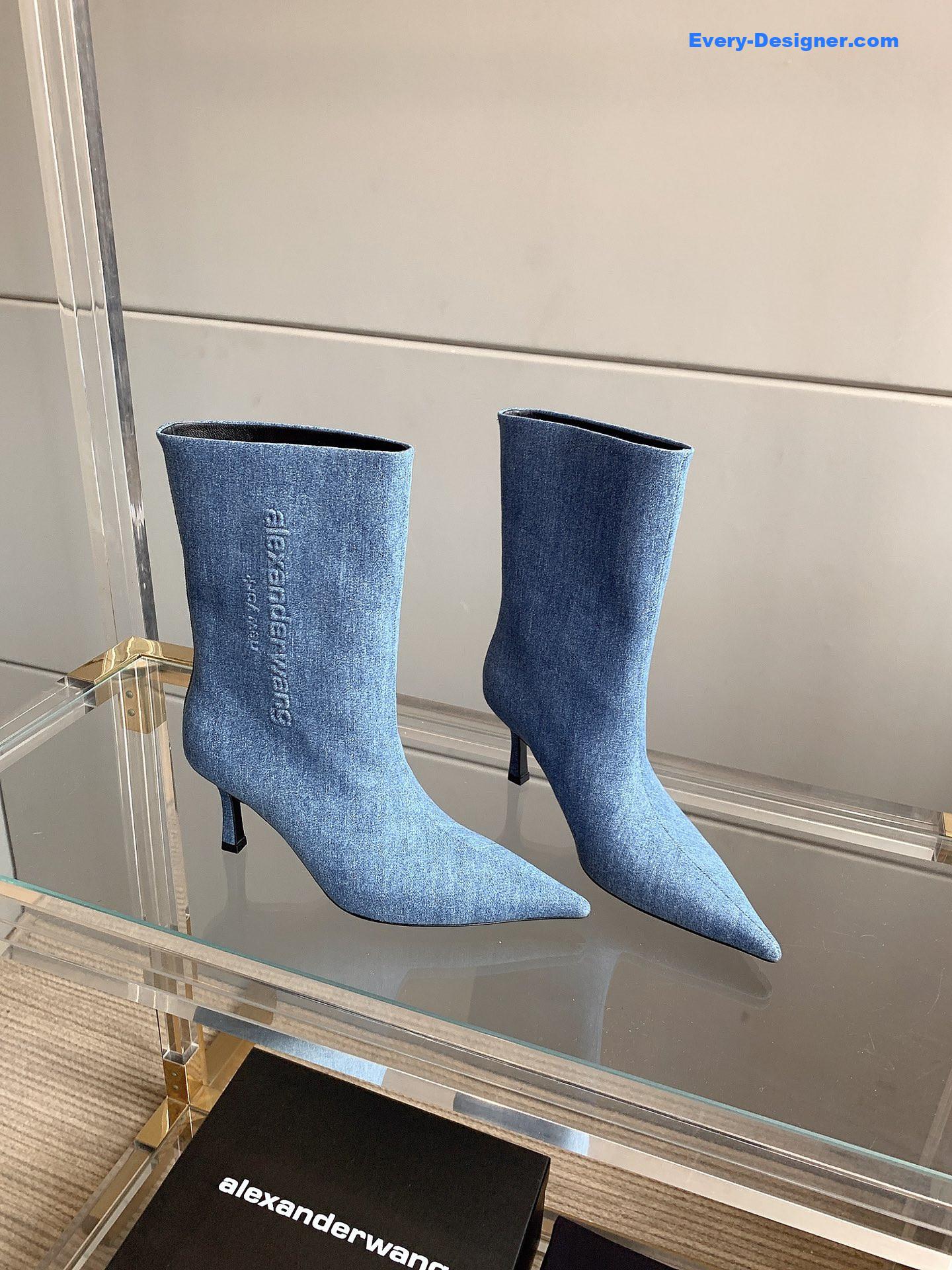 A1exa*der wang new pointed toe high heel ankle boots