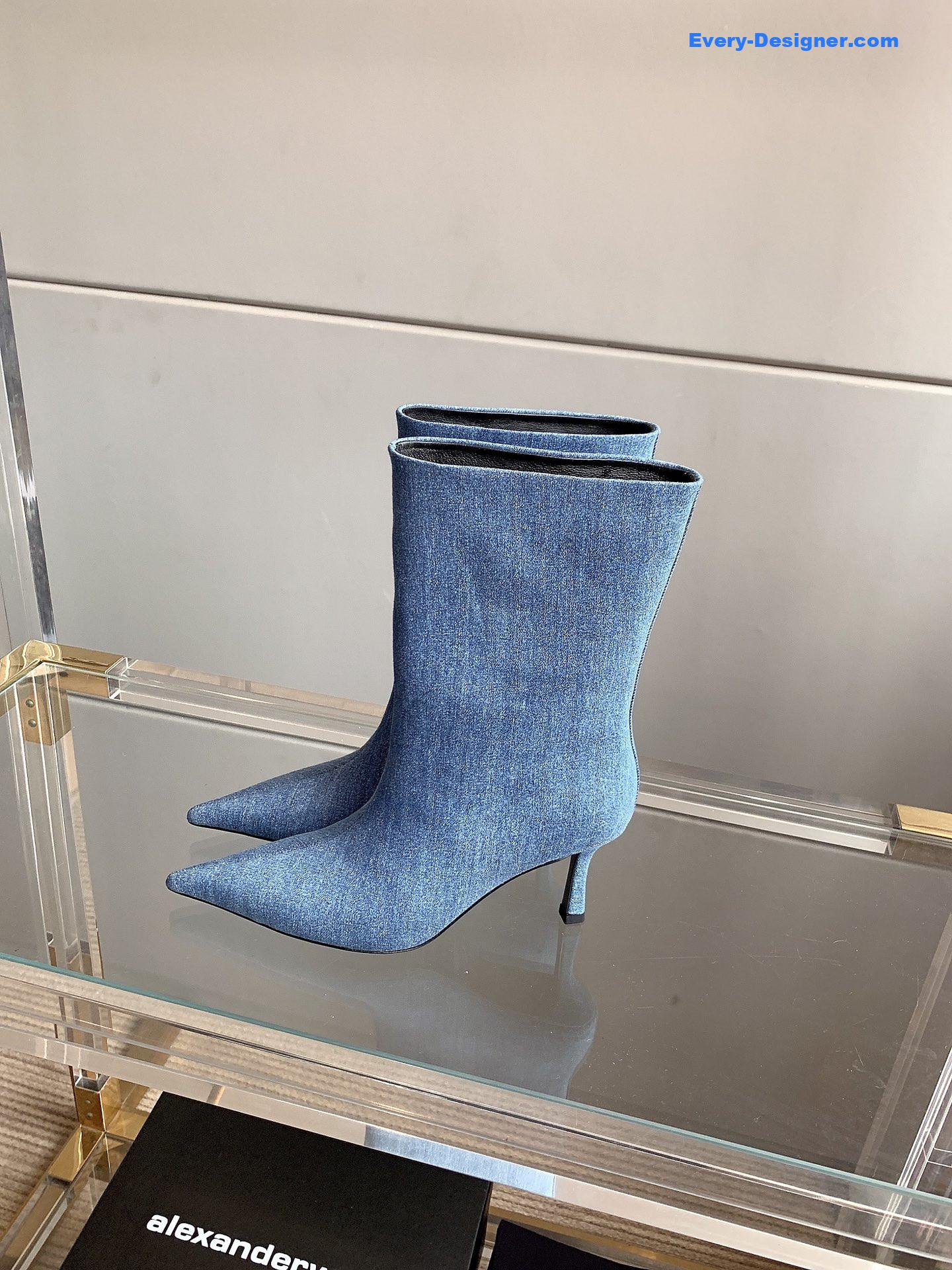 A1exa*der wang new pointed toe high heel ankle boots