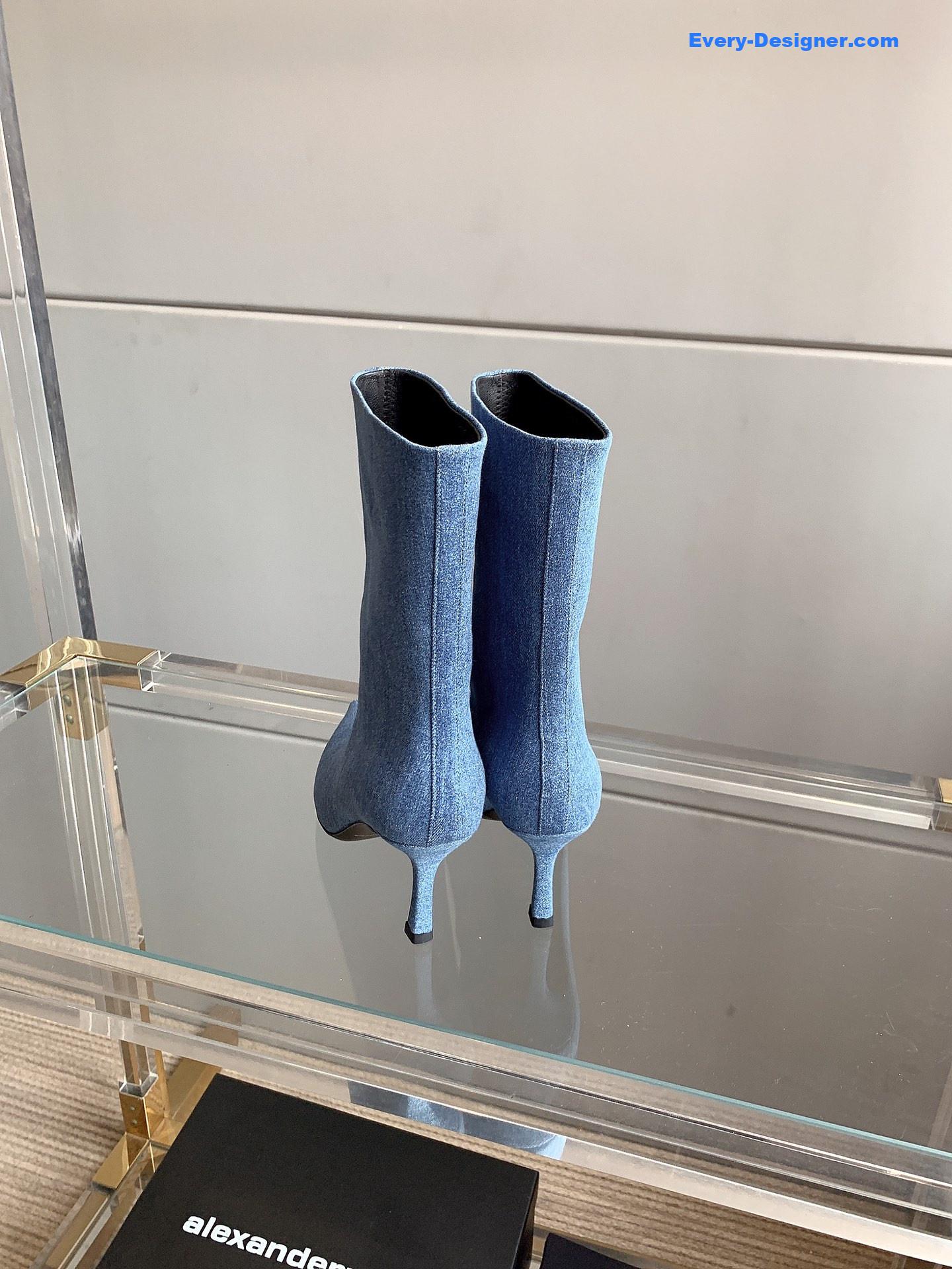 A1exa*der wang new pointed toe high heel ankle boots