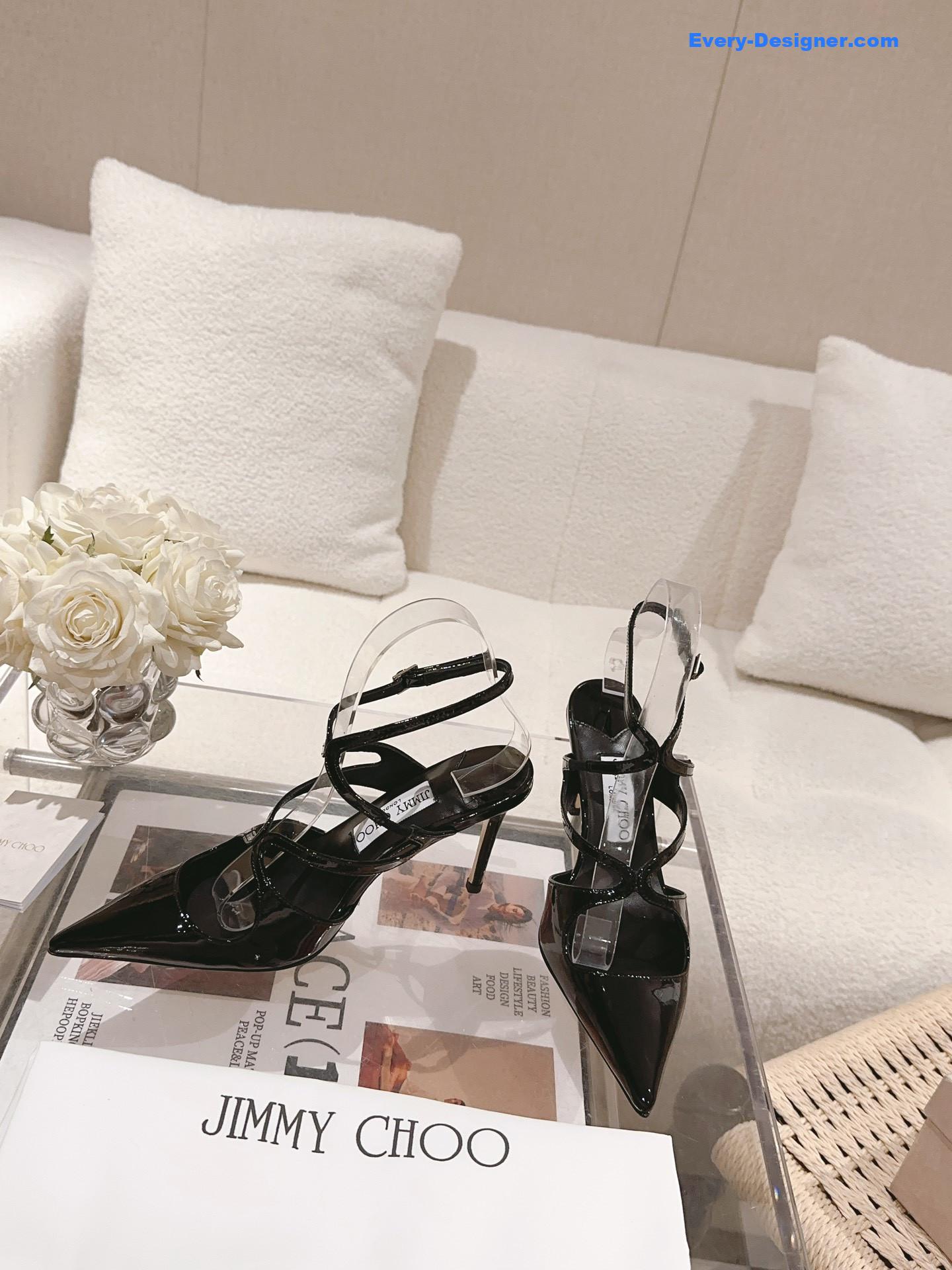 J1m*y Ch00 silk strappy pumps