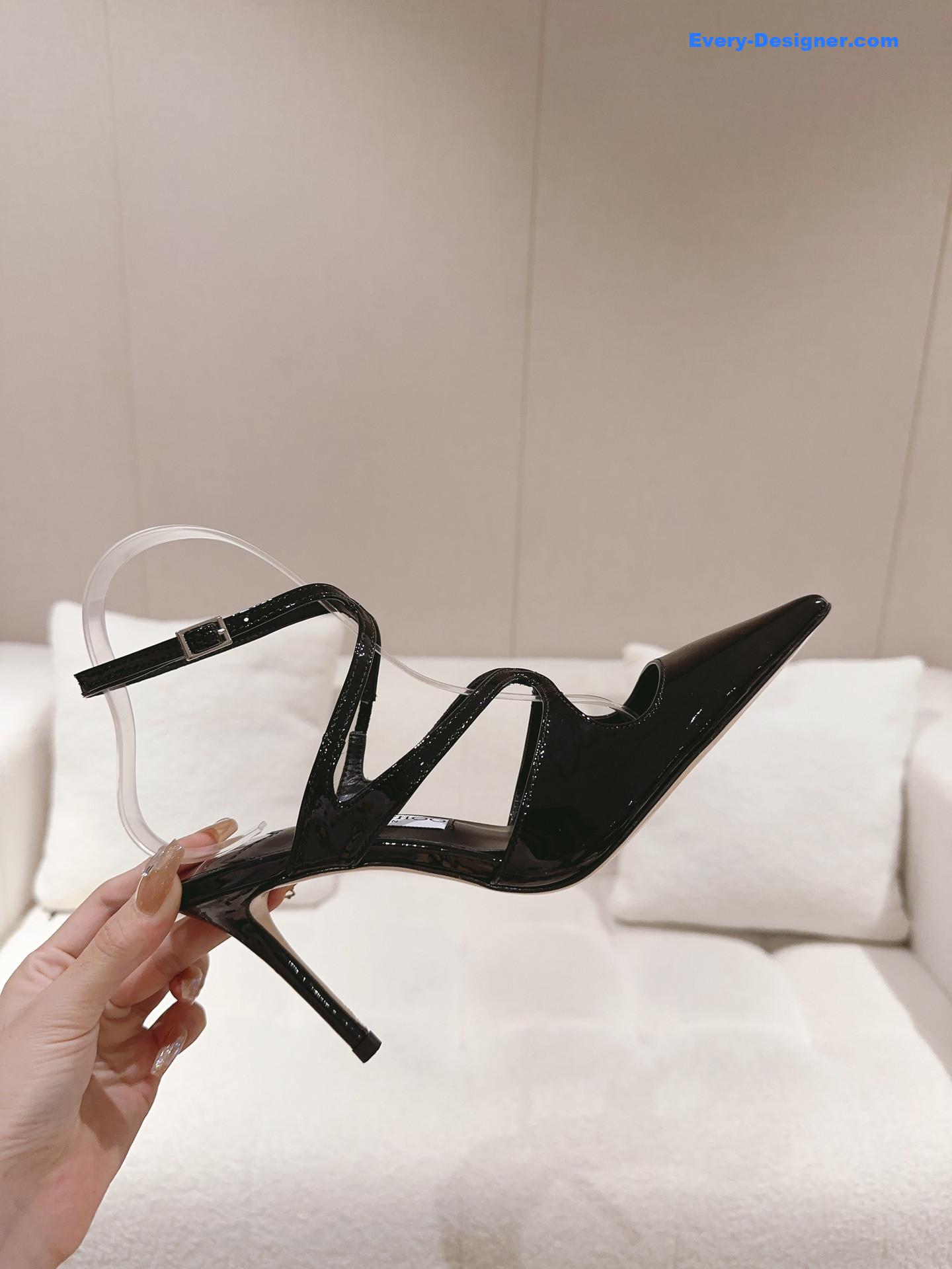 J1m*y Ch00 silk strappy pumps