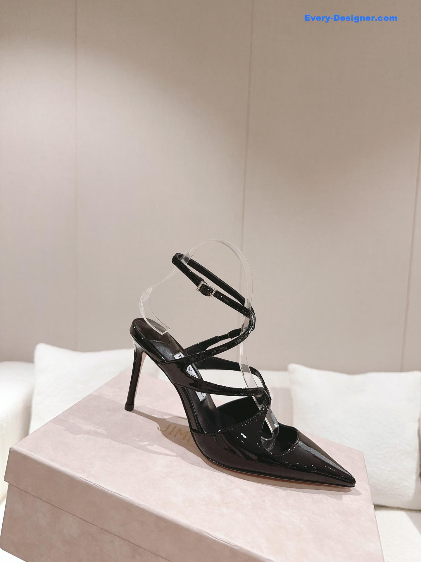 J1m*y Ch00 silk strappy pumps