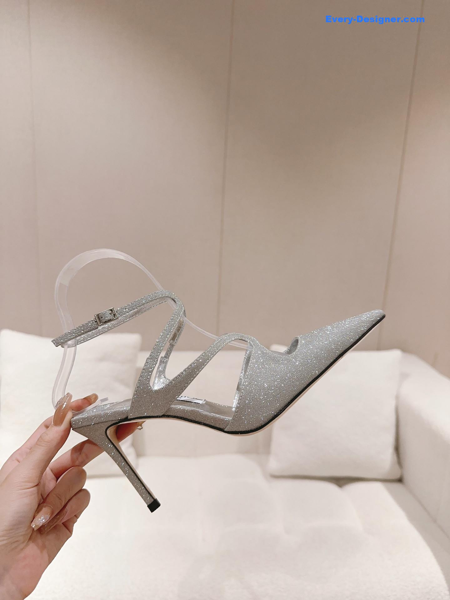 J1m*y Ch00 silk strappy pumps