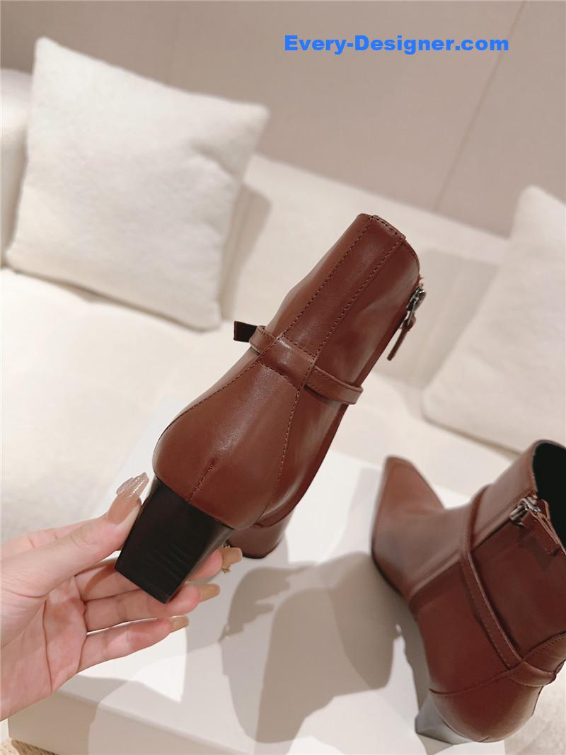 Ce1i*e british pointed toe early autumn ankle boots