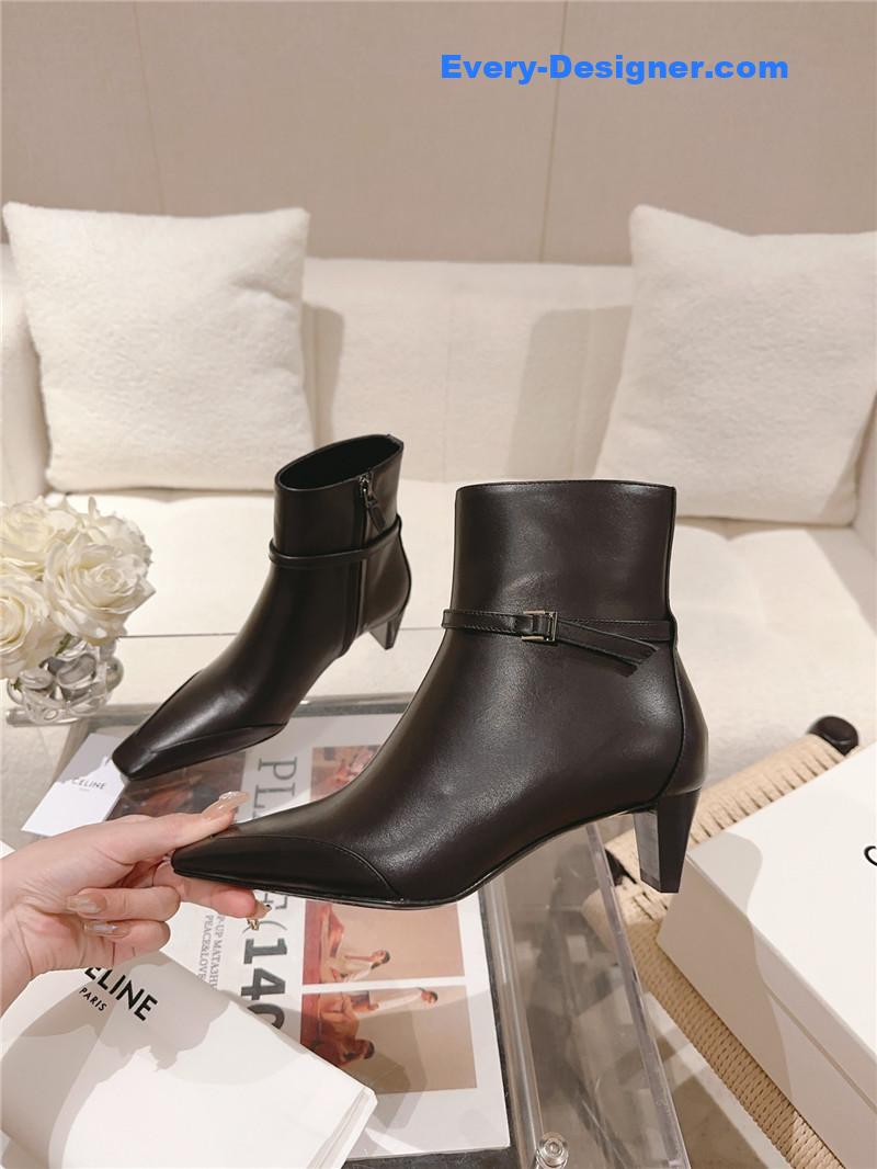 Ce1i*e british pointed toe early autumn ankle boots
