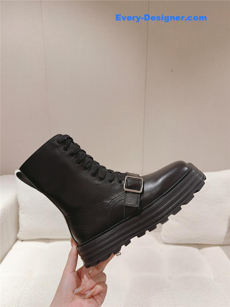jil sander square toe martin boots