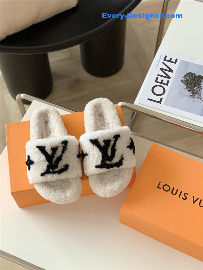 l0vis Vvtt0n lv new sheepskin wool slippers