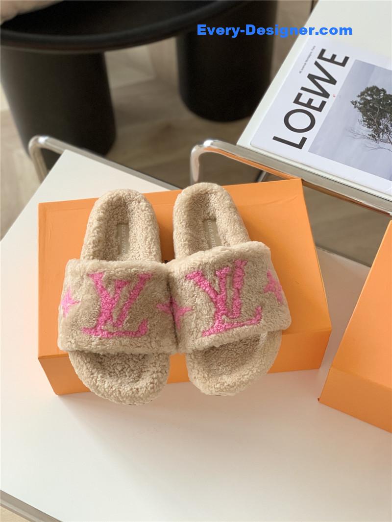 l0vis Vvtt0n lv new sheepskin wool slippers