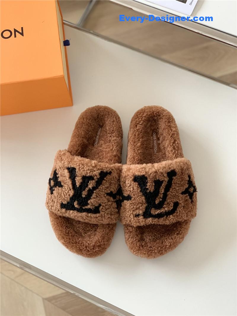 l0vis Vvtt0n lv new sheepskin wool slippers
