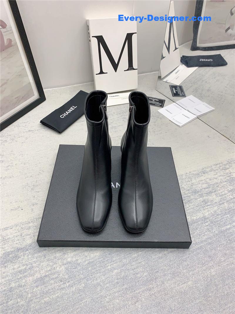 CC autumn and winter all-match elastic ankle boots