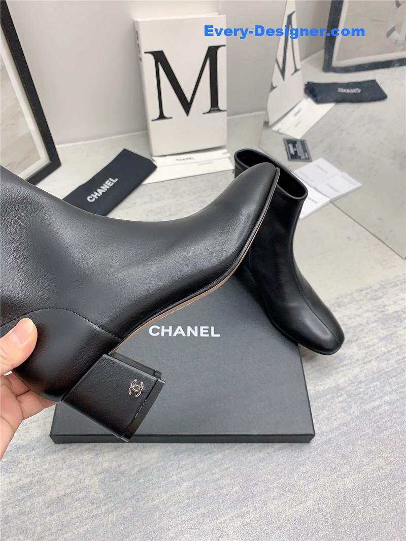 CC autumn and winter all-match elastic ankle boots