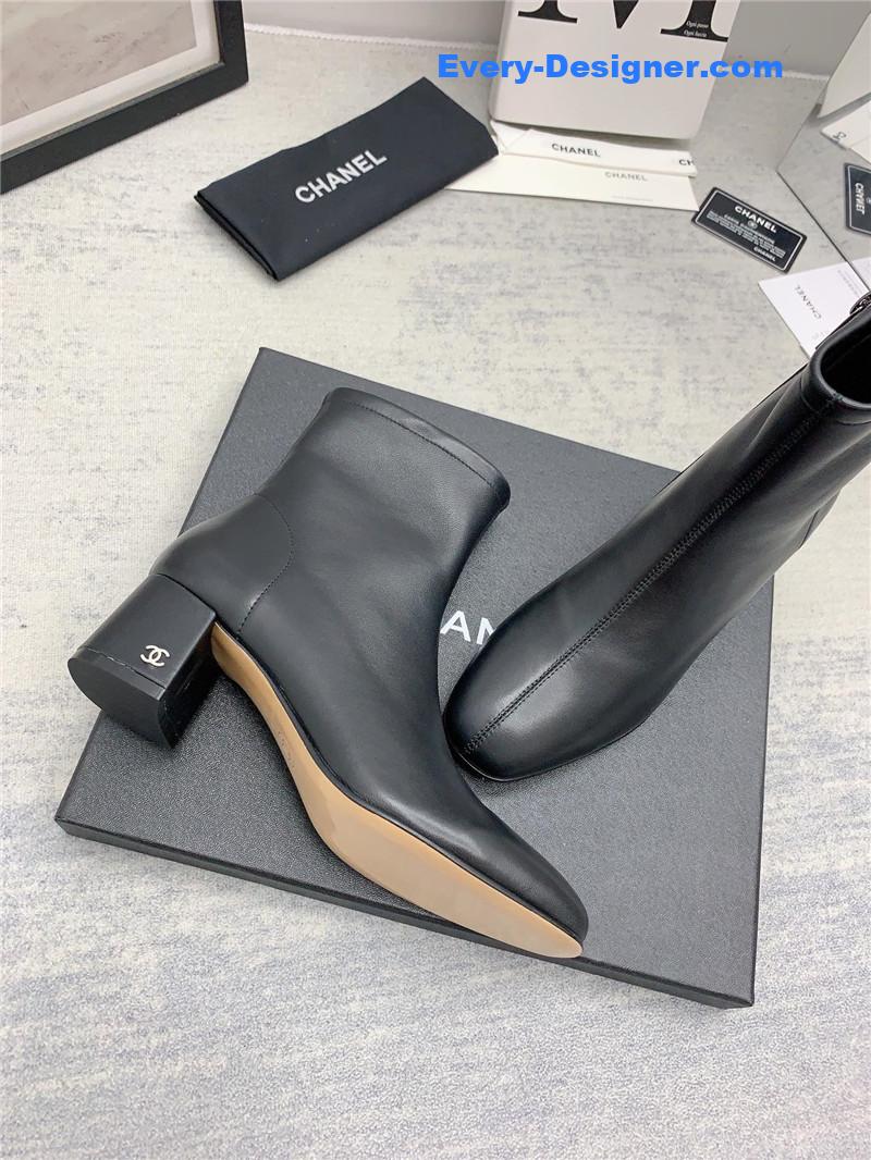 CC autumn and winter all-match elastic ankle boots