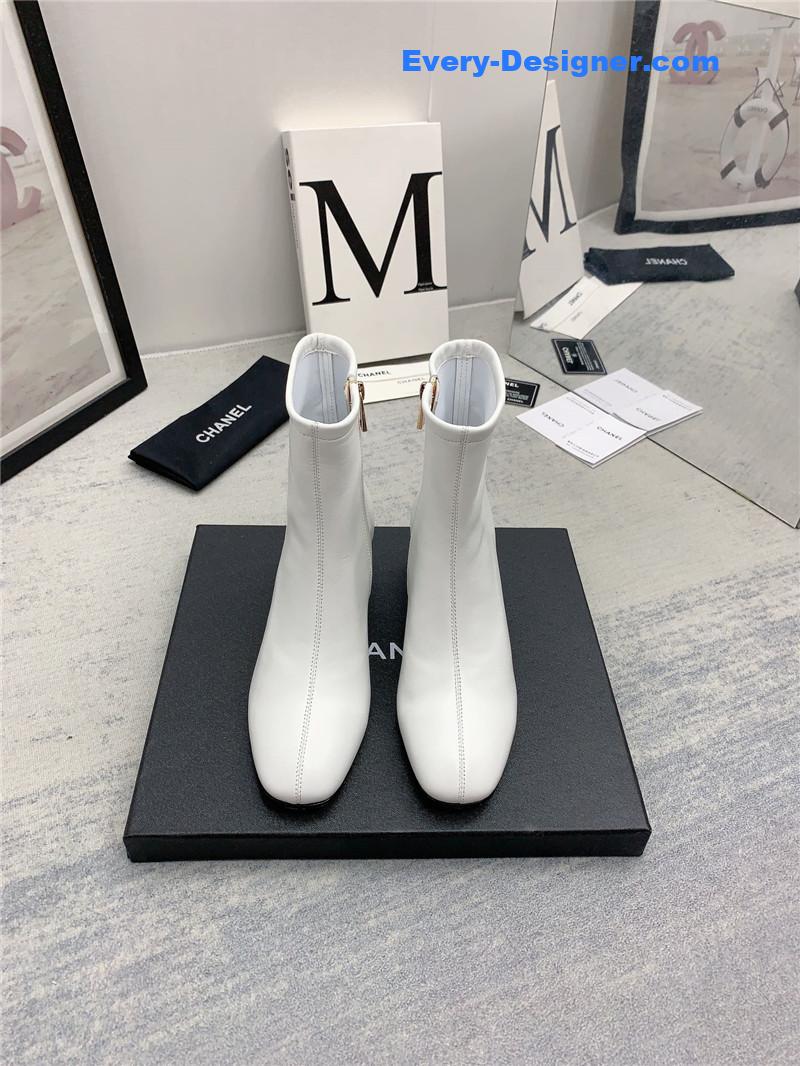 CC autumn and winter all-match elastic ankle boots