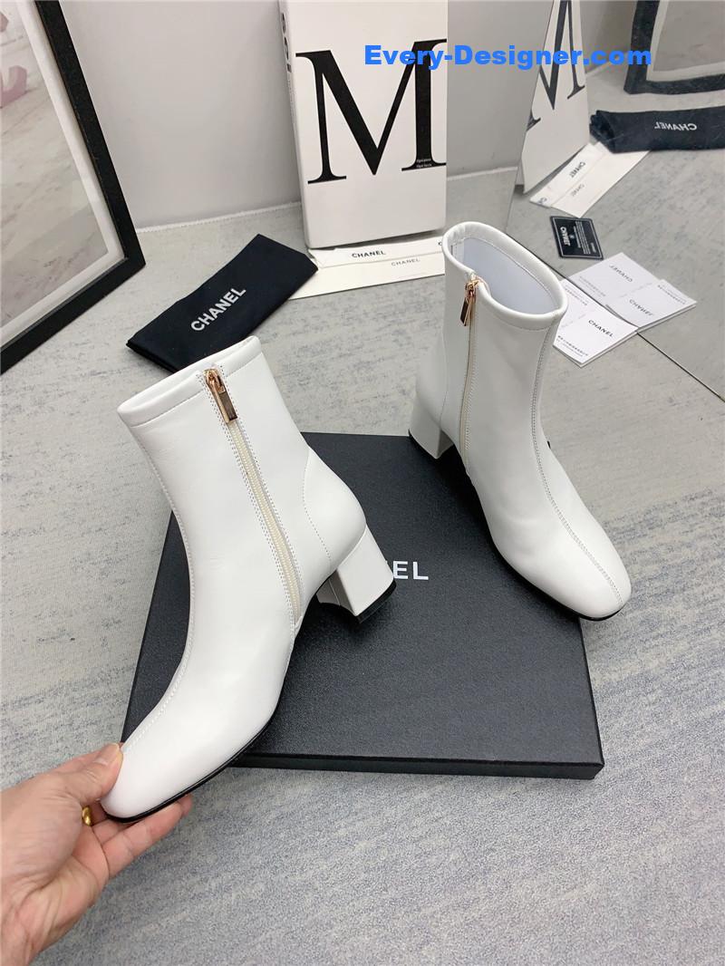 CC autumn and winter all-match elastic ankle boots