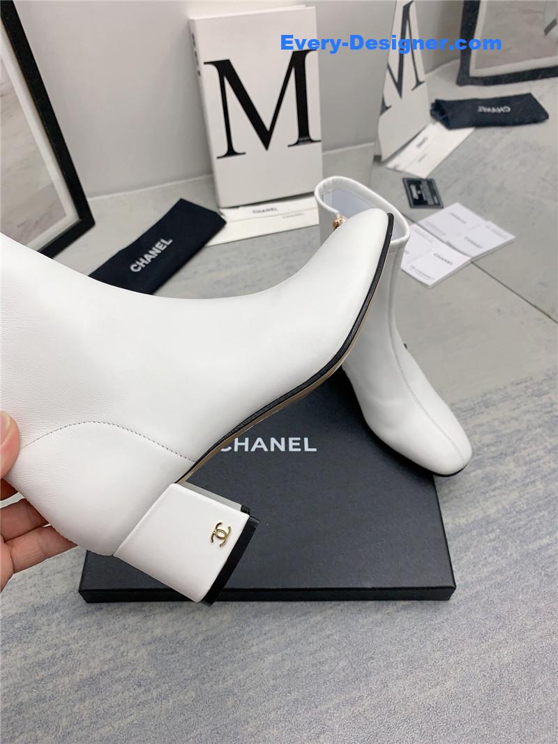 CC autumn and winter all-match elastic ankle boots