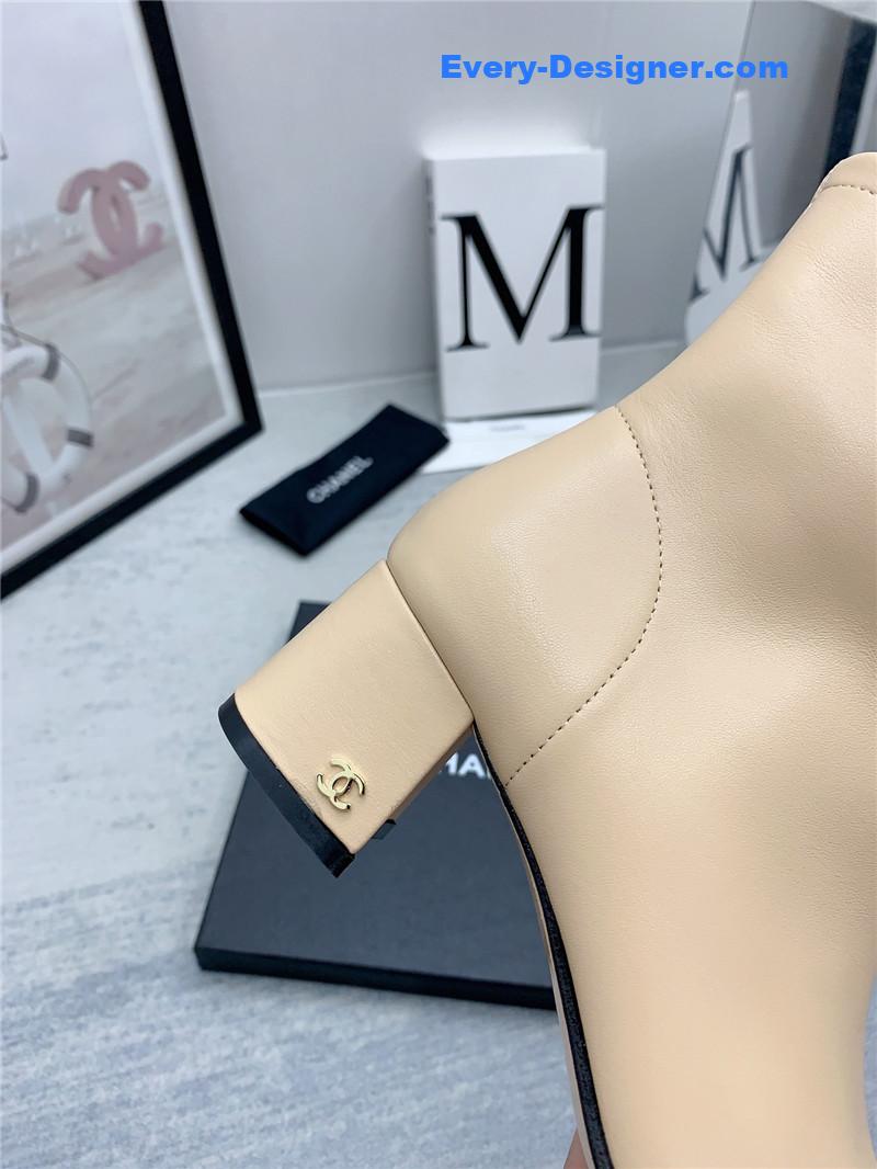 CC autumn and winter all-match elastic ankle boots