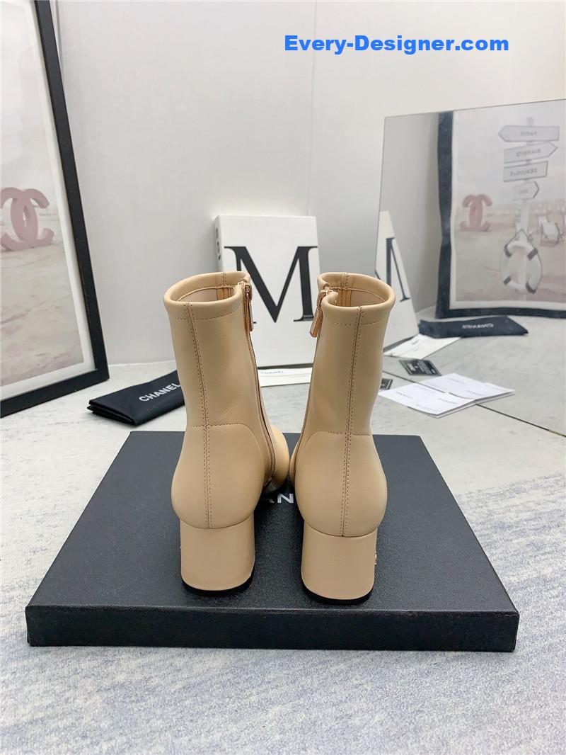 CC autumn and winter all-match elastic ankle boots