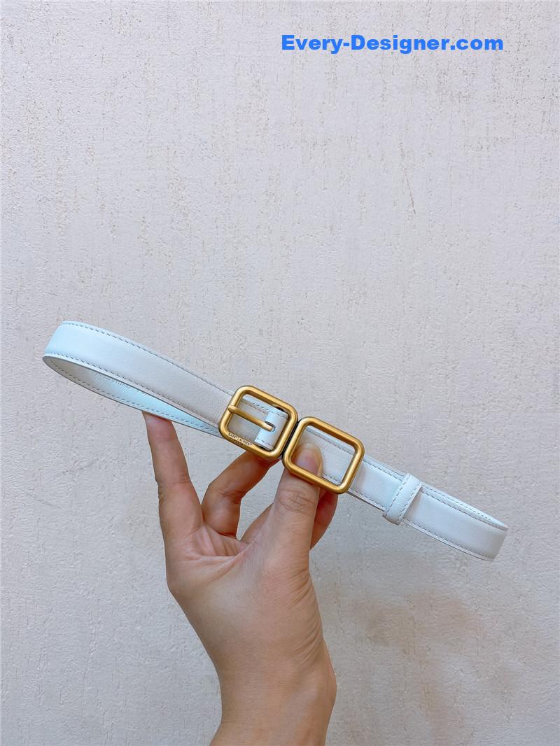 Y51 double buckle narrow belt