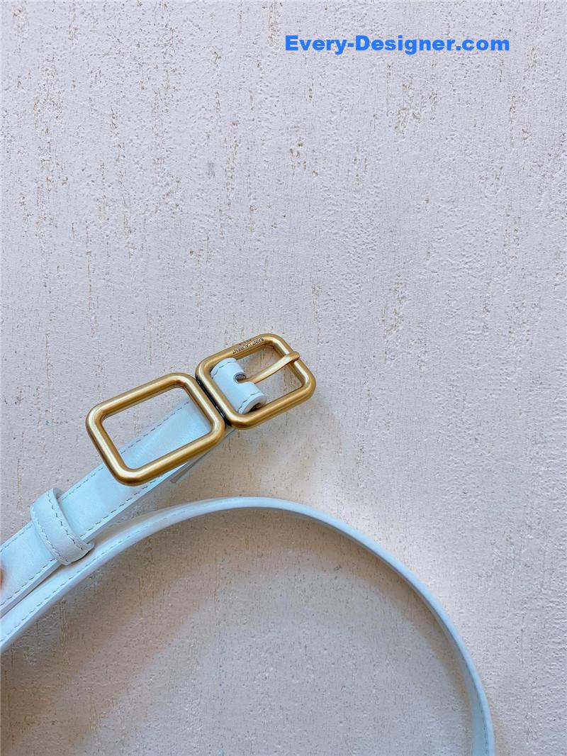 Y51 double buckle narrow belt