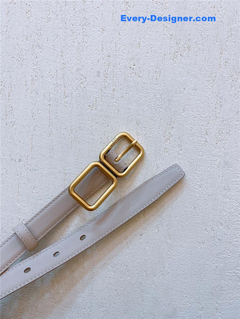 Y51 double buckle narrow belt