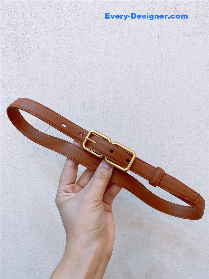 Y51 double buckle narrow belt