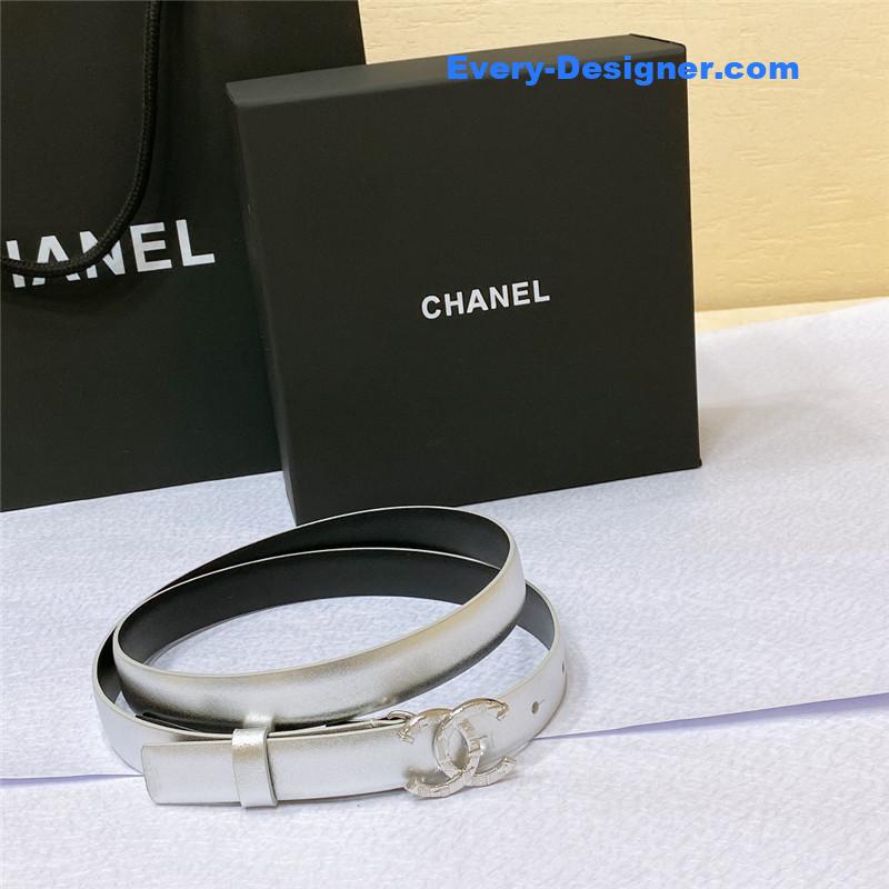 Ch**el cc engraved craft logo buckle belt