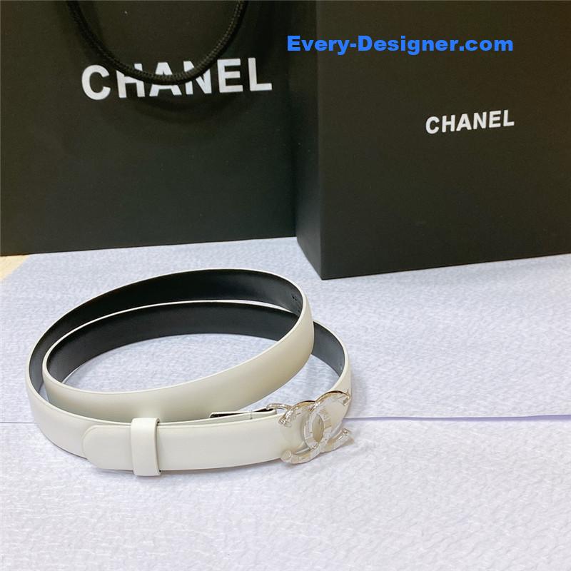 Ch**el cc engraved craft logo buckle belt