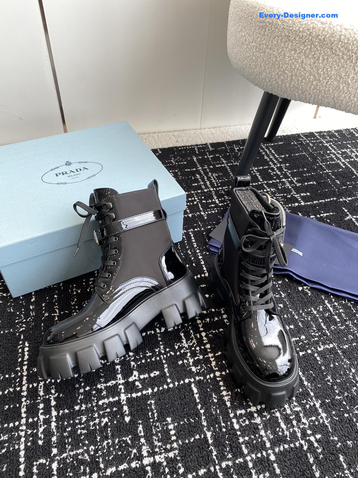 Pra*a purse decoration strap new ankle boots